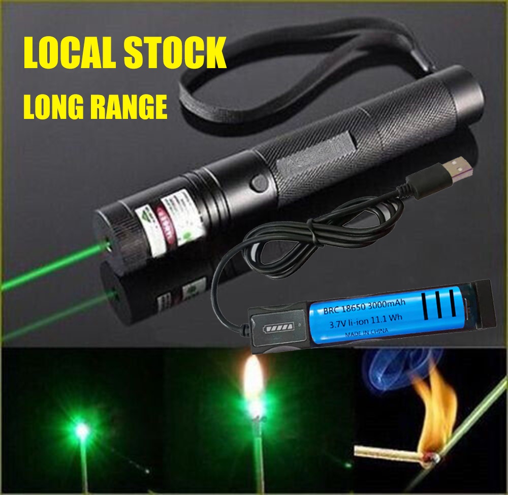 USB zeleni laser kazalnik z nastavljivim žarkom - Imagen 7