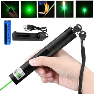 USB zeleni laser kazalnik z nastavljivim žarkom