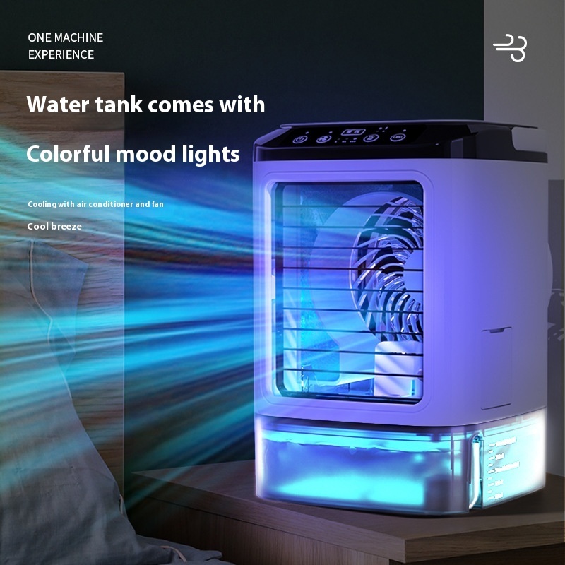 New Style Air Cooler Desktop Air Conditioner Fan Dual Spray Cooling Electric Fan Air Cooler USB Portable Refrigeration - Obrázek 7