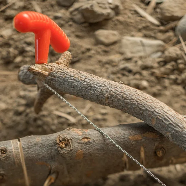Prenosna žaga z ročaji (survival)