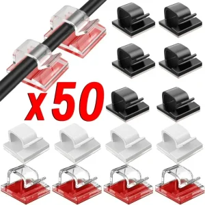 Samolepilne sponke za namestitev luči (20x) | CORDCLIP