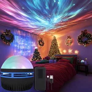 Aurora projekcijska svetilka z daljincem RGB LED | AURELME