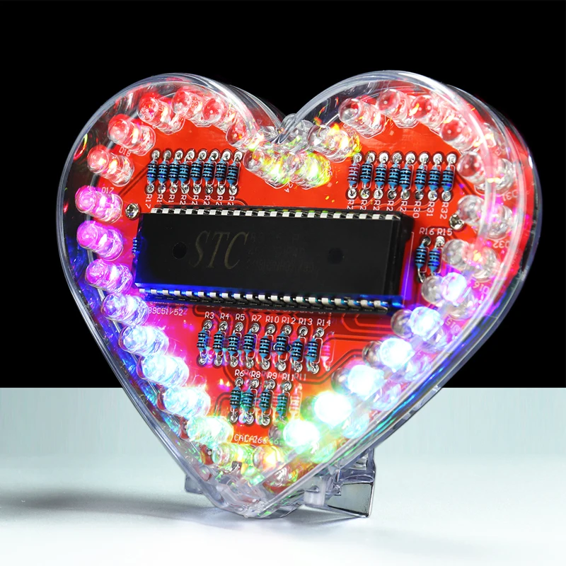 LED obesek v obliki srca na dotik