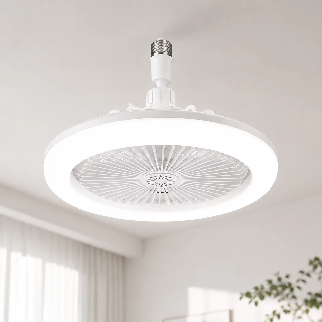 Stropni ventilator z LED lučjo, daljinec