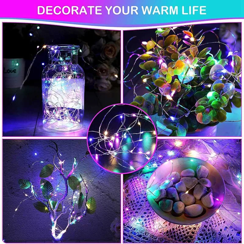 LED luči na traku z vrtnicami (2 m)