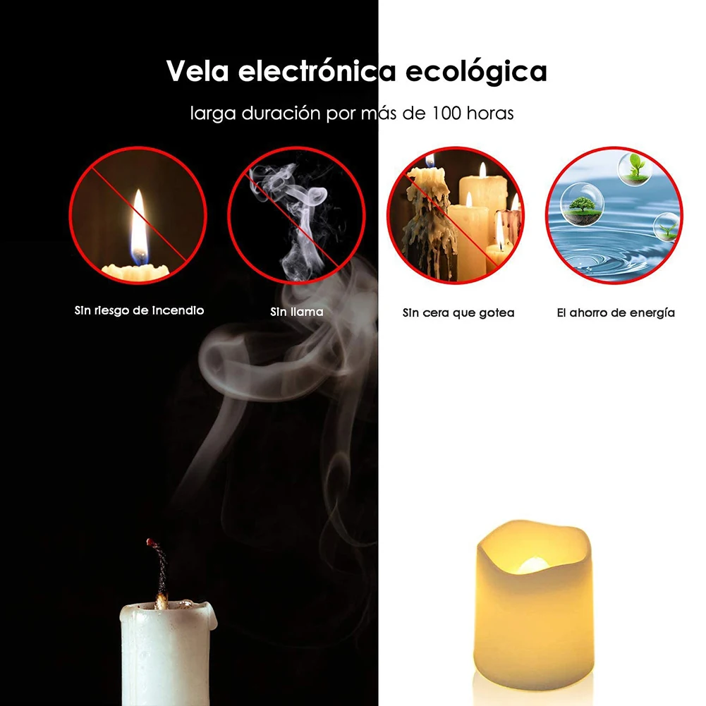 Utripajoča brezplamenska božična sveča